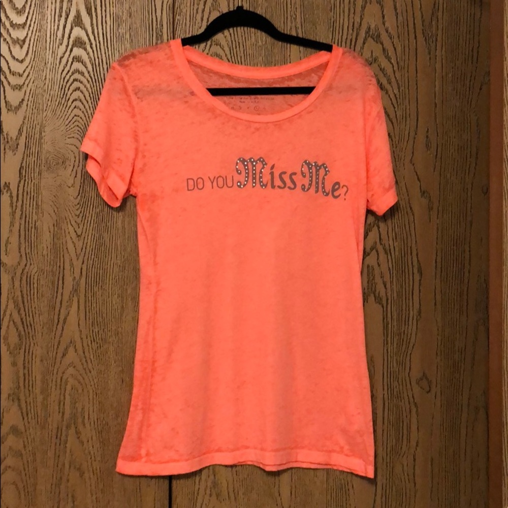 Orange Miss me shirt large, used.